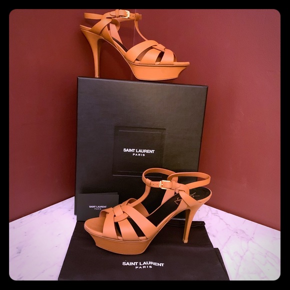🎉HP🎉 SAINT LAURENT Tribute T-Strap Sandal - Picture 1 of 4